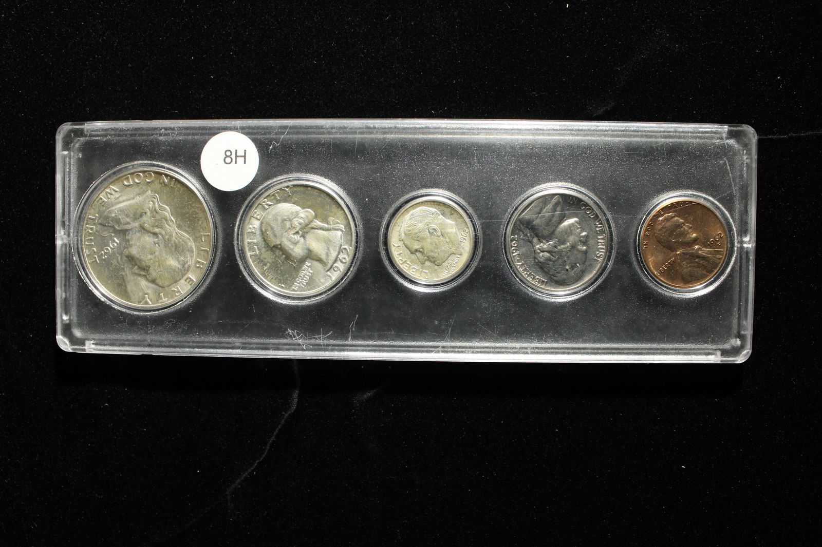 1962-D United States Uncirculated Year Set w/ Three 90% Silver Coins (1 of 12)