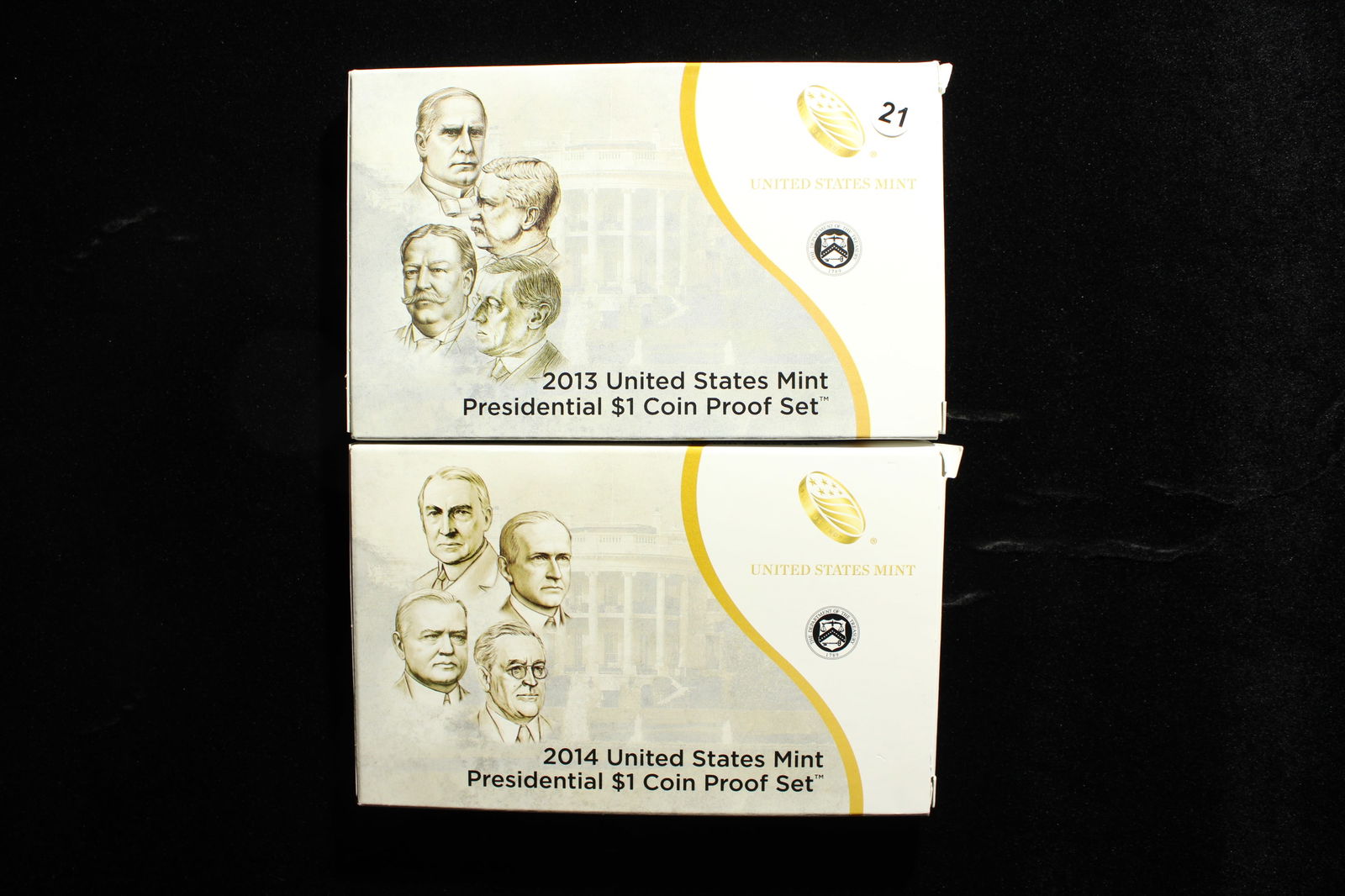 2013-S and 2014-S US Mint Presidential $1 Coin Proof Sets (1 of 11)