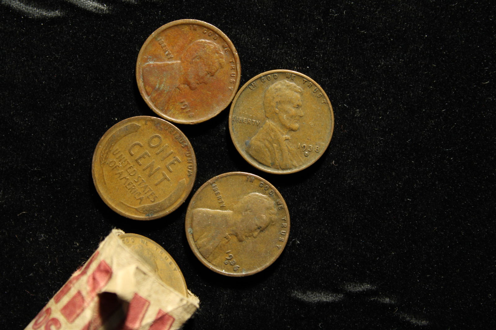 Roll of Wheat Pennies , 1918,16 mixed dates (1 of 1)
