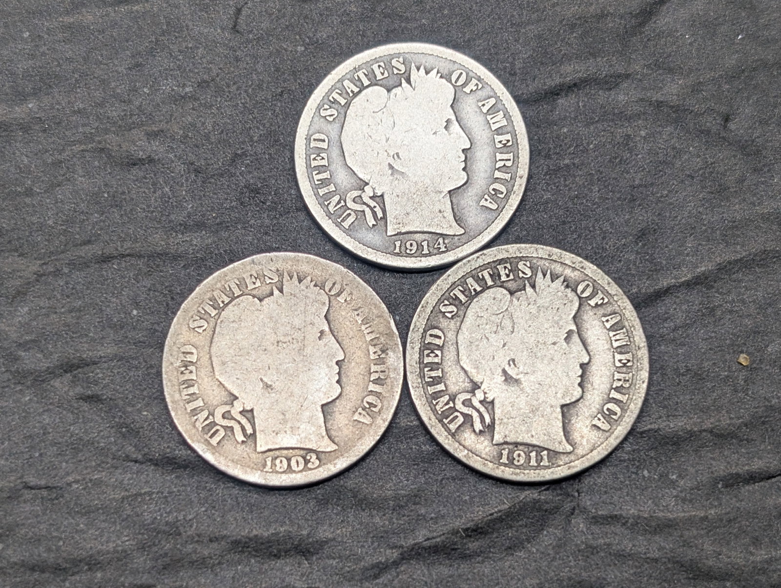 1903, 11, 14 D Barber Dimes: 1903, 11, 14 D Barber Dimes