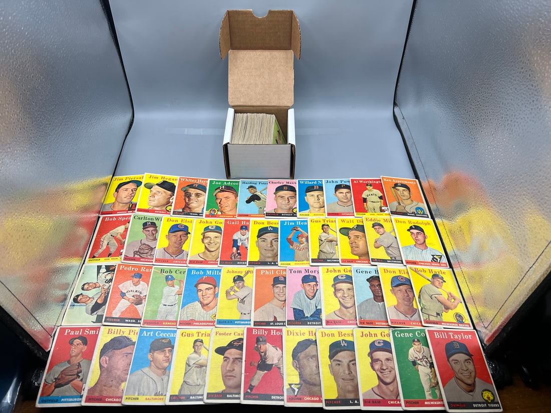 Lot of (135+) 1958 Topps Baseball Cards W/ Some Stars - Varying Conditions (1 of 5)