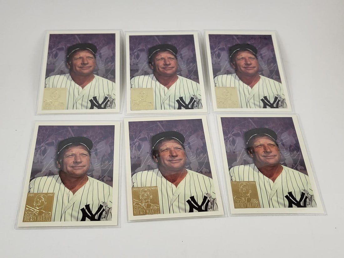 Lot of (6) 1996 Topps "Last Day Production" Mickey Mantle Cards (1 of 2)