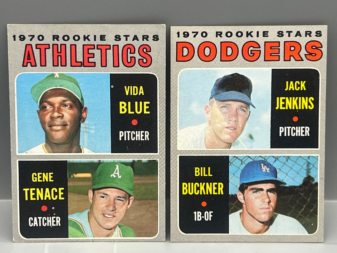 1970 Topps Vida Blue RC #21 & Bill Buckner RC #286 (1 of 2)