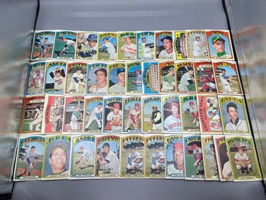 Lot of (40+) 1972 Topps Baseball High Number Cards - Varying Conditions