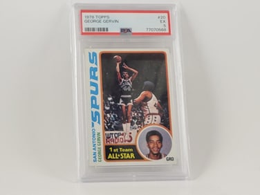 1978-79 Topps Basketball #20 George Gervin Graded PSA 5 EX