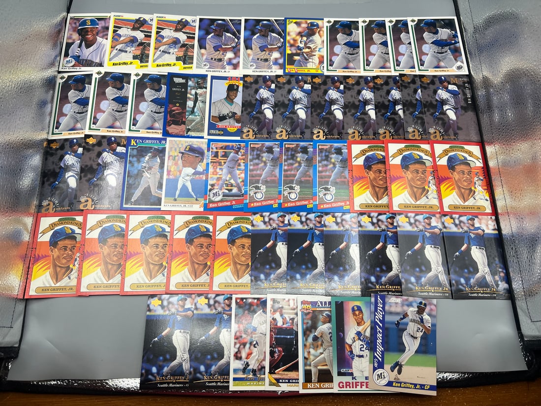 Lot of (50) Ken Griffey Jr. Baseball Cards - Varying Conditions: Lot of (50) Ken Griffey Jr. Baseball Cards - Varying Conditions