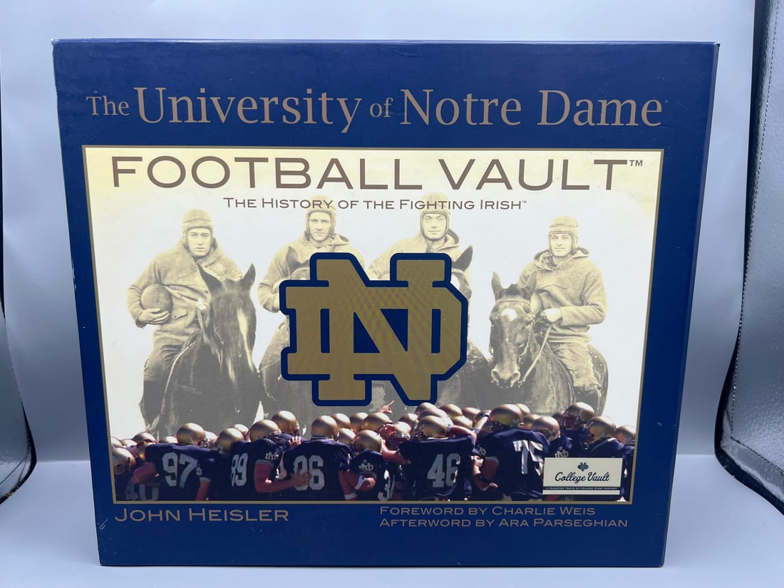 2007 The University of Notre Dame Football Vault History of The Fighting Irish Hardcover Book &: 2007 The University of Notre Dame Football Vault History of The Fighting Irish Hardcover Book & Cover - By John Heisler