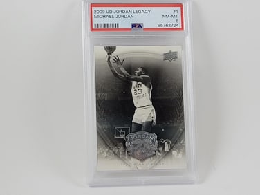 2009 UD Jordan Legacy #1 Michael Jordan PSA 8 NM-MT