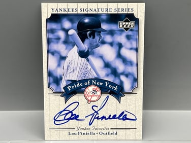 2003 Upper Deck Yankees Signature Series Lou Piniella Pride of New York Auto #PN-LP