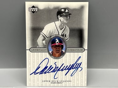 2000 Upper Deck Legends Dale Murphy Legendary Signatures On Card Auto #S-DM