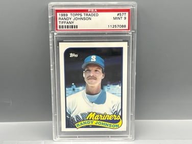 1989 Topps Traded Randy Johnson Tiffany RC #57T PSA Mint 9