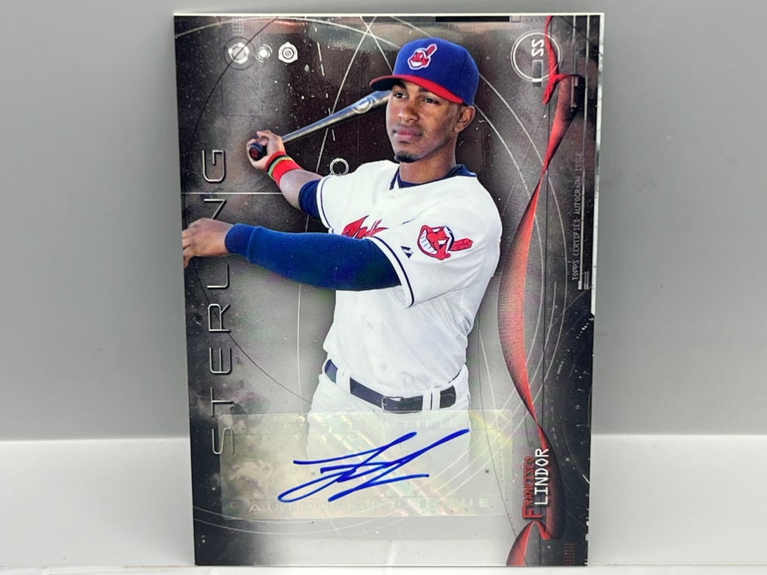 2014 Bowman Sterling Francisco Lindor Prospect/RC Auto #BSPA-FL (1 of 2)