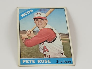 1966 Topps Baseball #20 Pete Rose - Creased