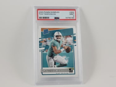 2020 Donruss Football #302 Tua Tagovailoa RC PSA 9 Mint