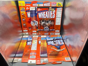 Lot of Many Assorted Wheaties & Frosted Flakes Sports Cereal Boxes