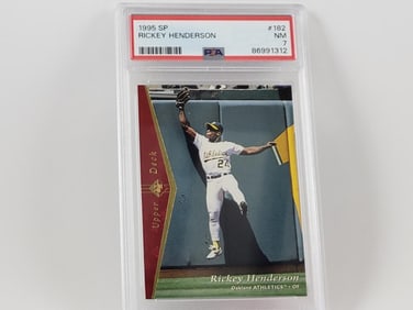 1995 SP #182 Rickey Henderson PSA 7 NM