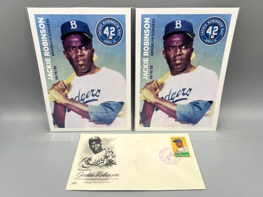 Lot of Assorted Jackie Robinson Baseball Items