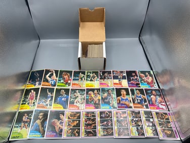 Lot of (150+) 1981 Topps Basketball Cards W/ Some Stars - Cards appear to average in mid to higher
