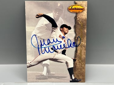 1994 Ted Williams Company Juan Marichal Autographed Card #54 W/ 1994 In Person Signing Ticket