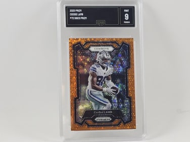 2023 Prizm Disco #72 CeeDee Lamb Slabbed by GMA