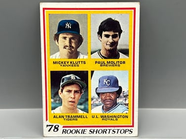 1978 Topps Paul Molitor & Alan Trammell RC #707