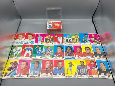 Lot of (100) 1969 Topps Football Cards W/ Some Stars - Varying Conditions