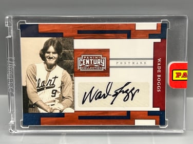 2010 Panini Century Collection Wade Boggs Postmark Auto #03/10 - In Panini Sealed Mag