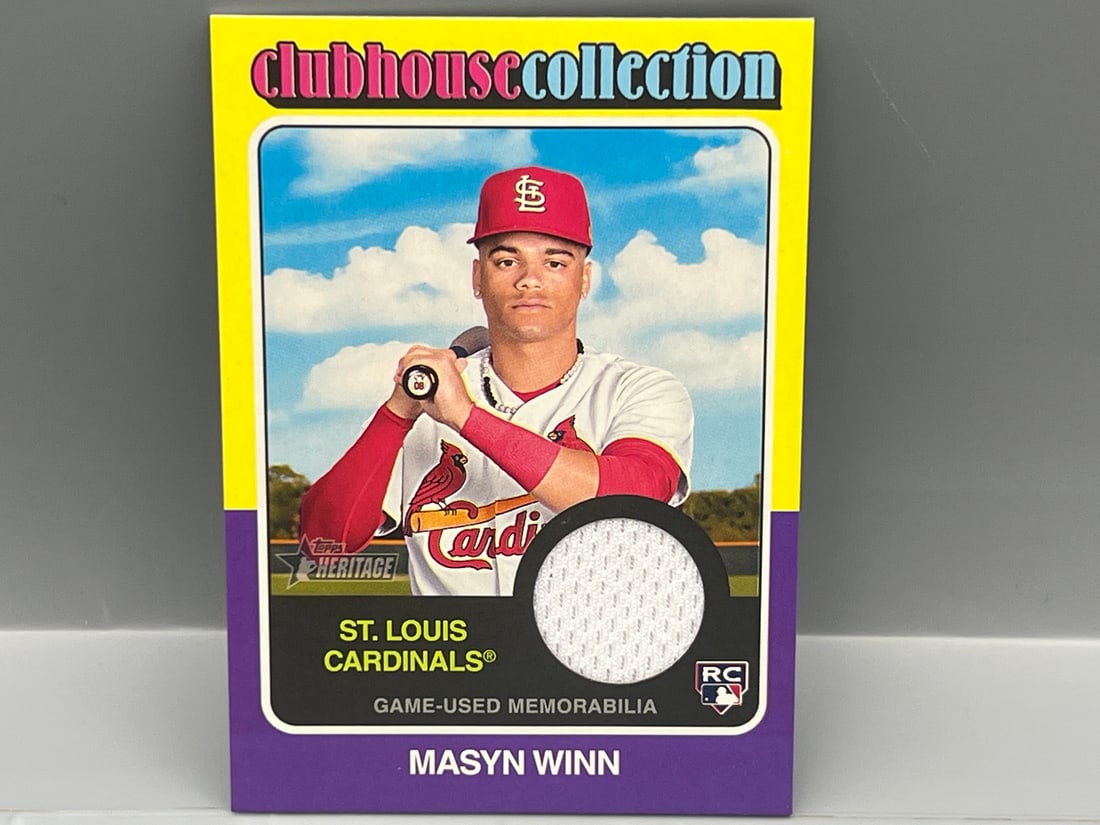 2024 Topps Heritage Masyn Winn Game Used Jersey RC  #CCR-MW (1 of 2)