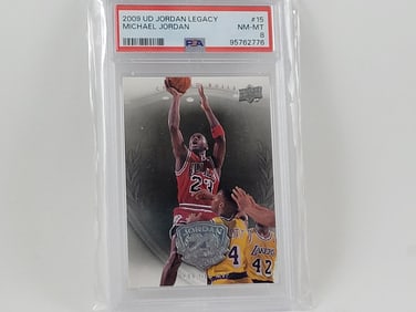 2009 UD Jordan Legacy #15 Michael Jordan PSA 8 NM-MT