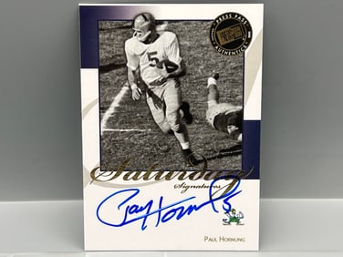 2008 Press Pass Saturday Signatures Paul Hornung On Card Auto #SS-PH