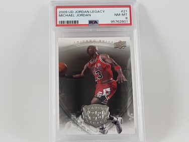 2009 UD Jordan Legacy #21 Michael Jordan PSA 8 NM-MT