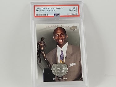 2009 UD Jordan Legacy #23 Michael Jordan PSA 8 NM-MT