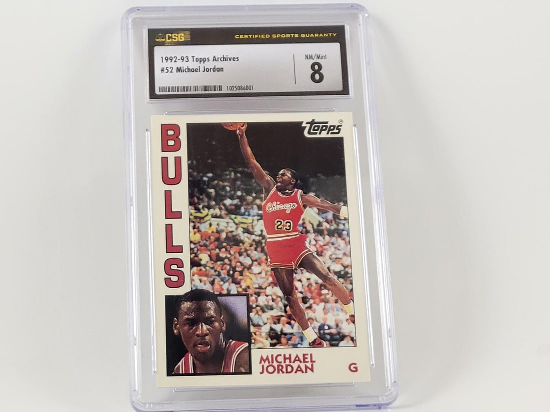1992-93 Topps Archives #52 Michael Jordan '84 CSG 8 NM (1 of 3)