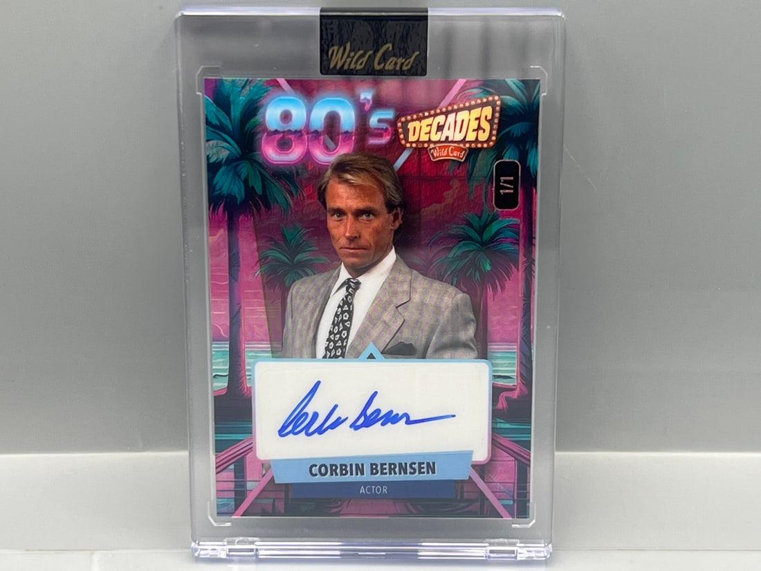 2024 Wild Card Decades National Exclusive Corbin Bernsen #1/1 - Sunset Parallel: 2024 Wild Card Decades National Exclusive Corbin Bernsen #1/1 - Sunset Parallel
