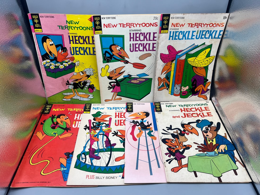 Lot of (6) Assorted New Terrytoons Comic Books - Varying Conditions - Heckle & Jeckle (1 of 2)