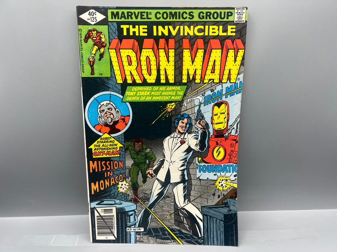Iron Man #125 - 3rd app of Scott Lang as Ant-Man, 1st Cover app of Jim Rhodes, Demon in A Bottle: Iron Man #125 - 3rd app of Scott Lang as Ant-Man, 1st Cover app of Jim Rhodes, Demon in A Bottle Storyline - Direct Edition