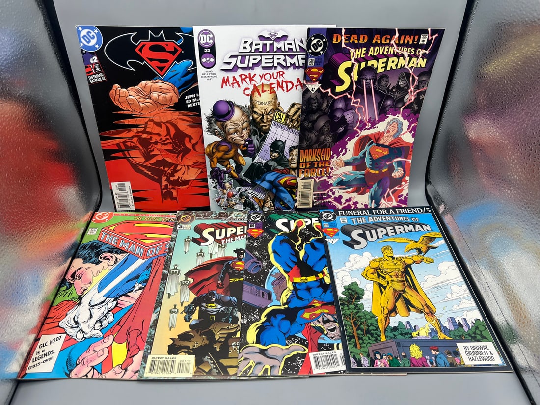 Lot of (7) Assorted Superman Comic Books - Varying Conditions: Lot of (7) Assorted Superman Comic Books - Varying Conditions