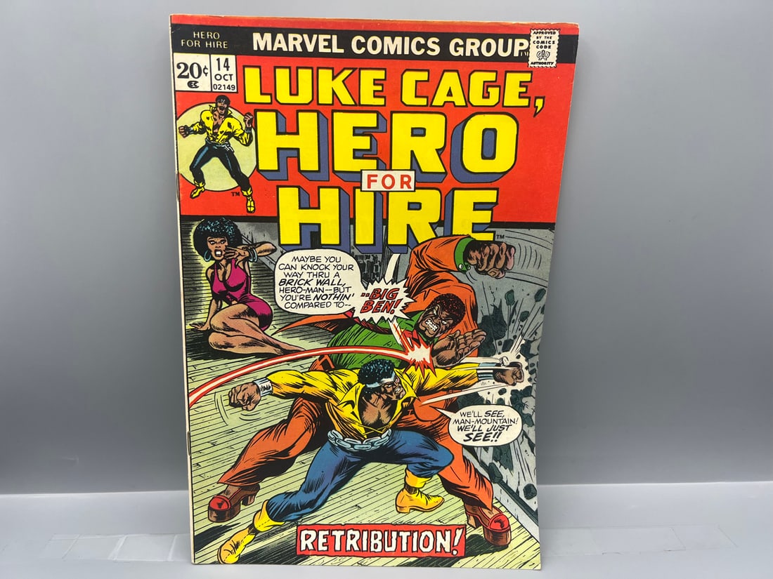 Hero For Hire #14 - Luke Cage, 1st app of Big Ben: Hero For Hire #14 - Luke Cage, 1st app of Big Ben