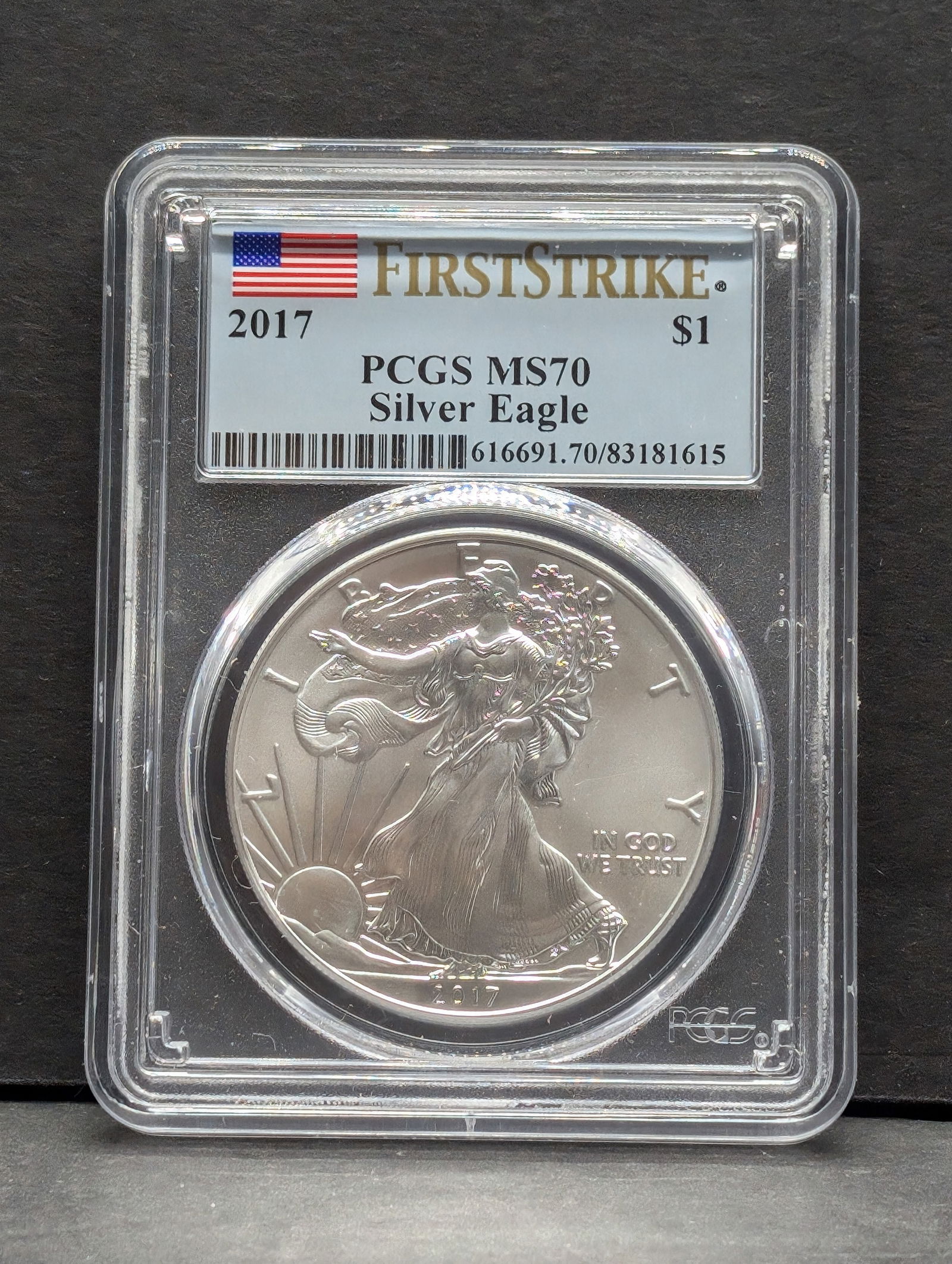2017 American Silver Eagle - PCGS MS70 *First Strike* (1 of 4)