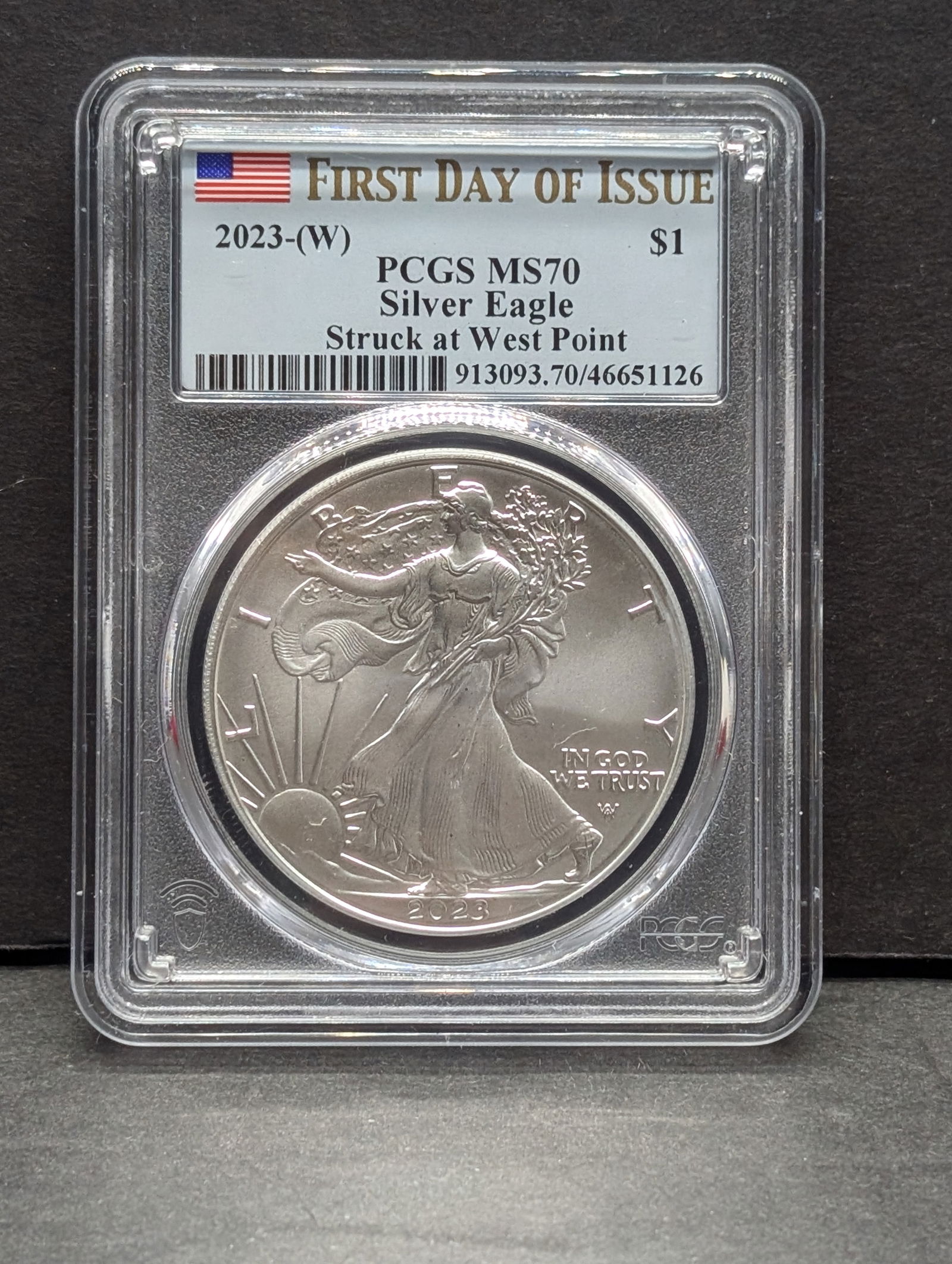 2023-W American Silver Eagle - PCGS MS70 *First Day of Issue* (1 of 4)