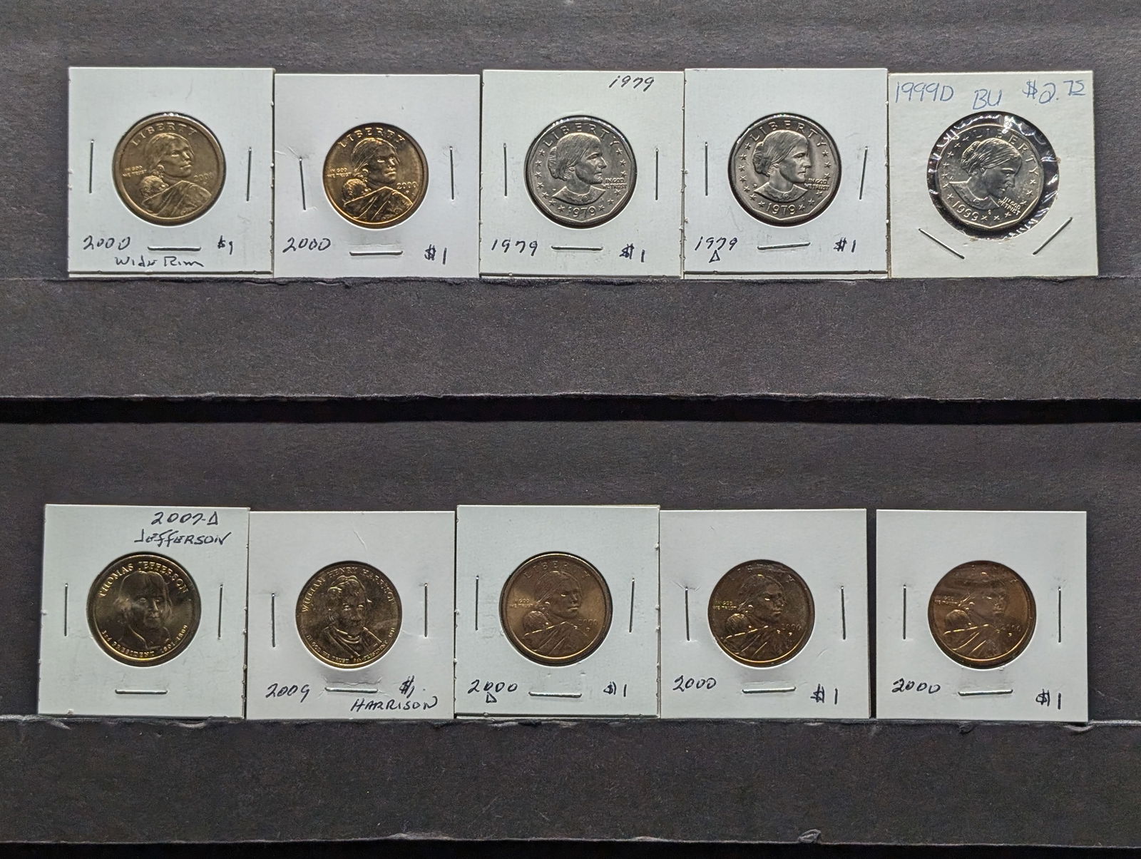Grab Bag of 10 Various $1.00 Coins (1 of 9)