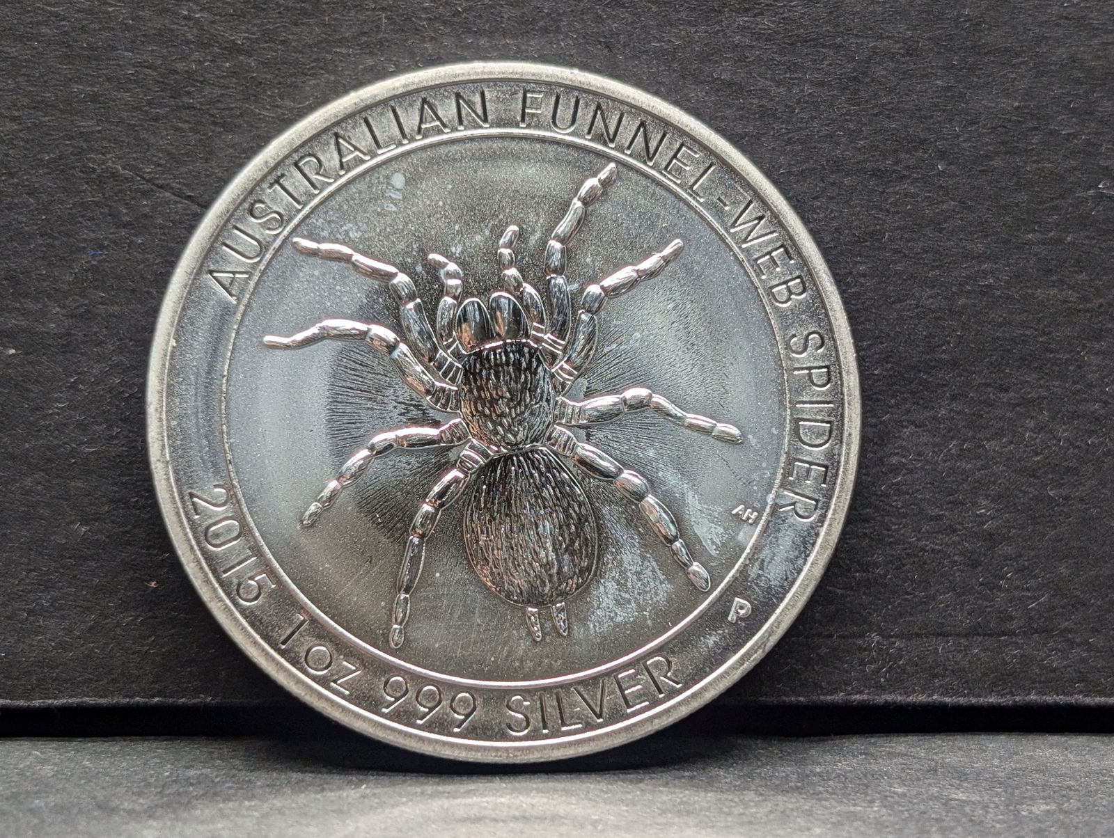 1 Oz. .999 FINE SILVER Australian Funnel-Web Spider Designed Coin (1 of 2)