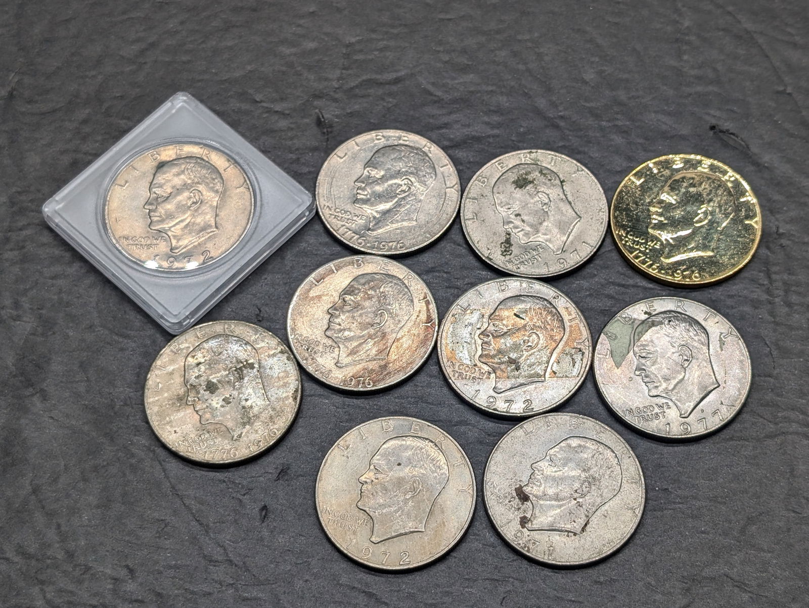 Lot of 10 Various Dated Eisenhower Dollars (1 of 6)