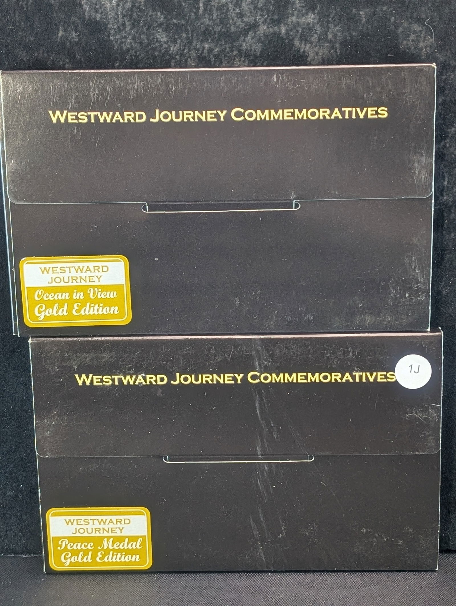 Two Westward Journey Commemoratives, Peace Medal, Gold Edition & Ocean In View, Gold Edition (1 of 8)