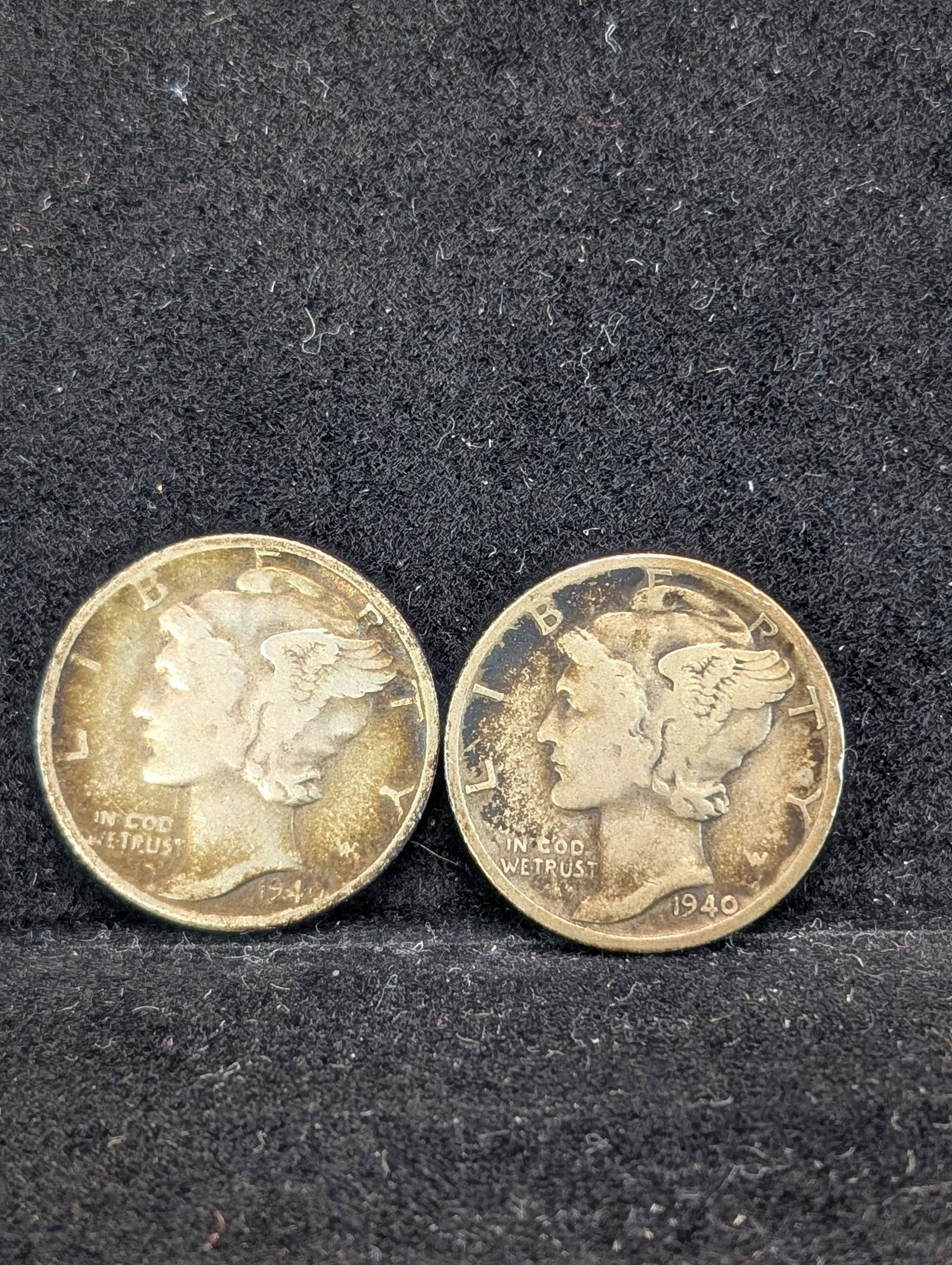 1940 P&D Mercury Dimes: 1940 P&D Mercury Dimes
