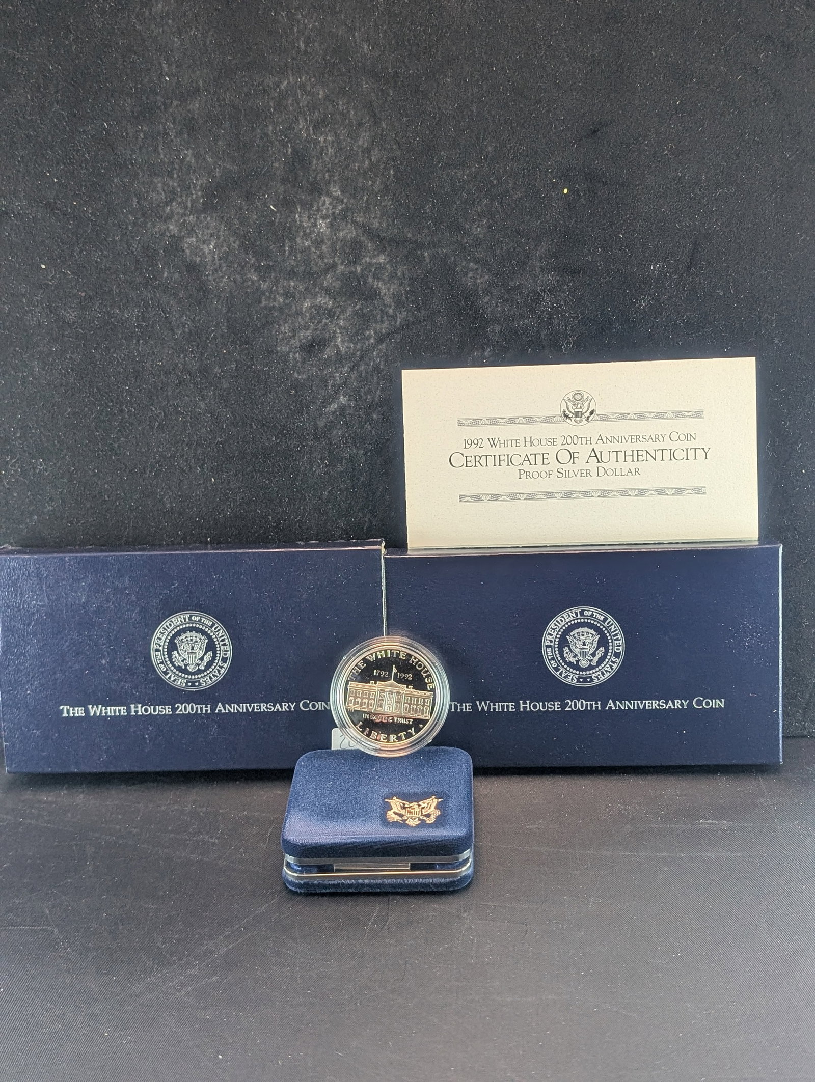1992W White House 200th Anniversary Proof 90% Silver Dollar. OGP: 1992W White House 200th Anniversary Proof 90% Silver Dollar. OGP