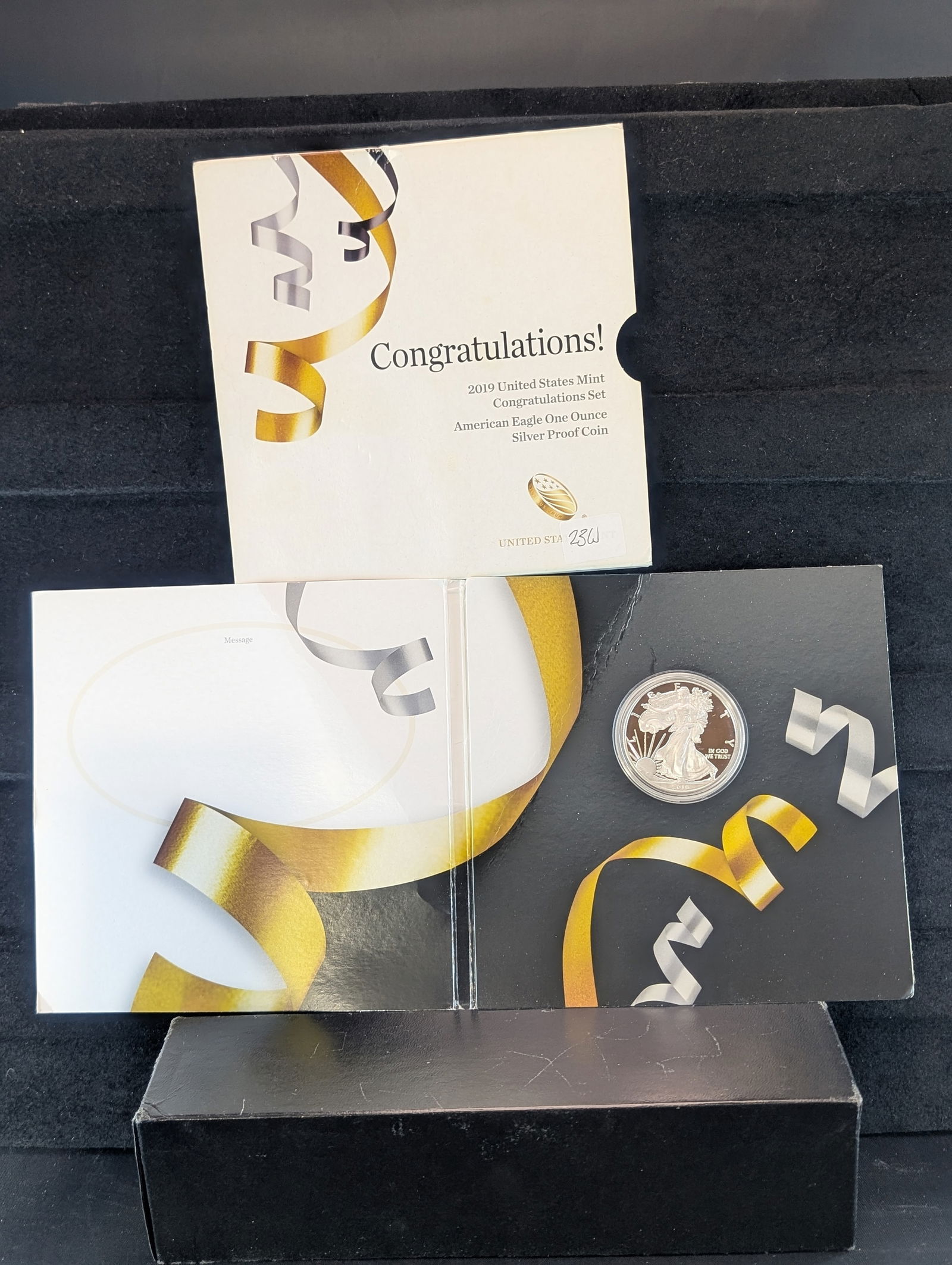 2019W Proof American Silver Eagle Congratulations Set (1 of 3)