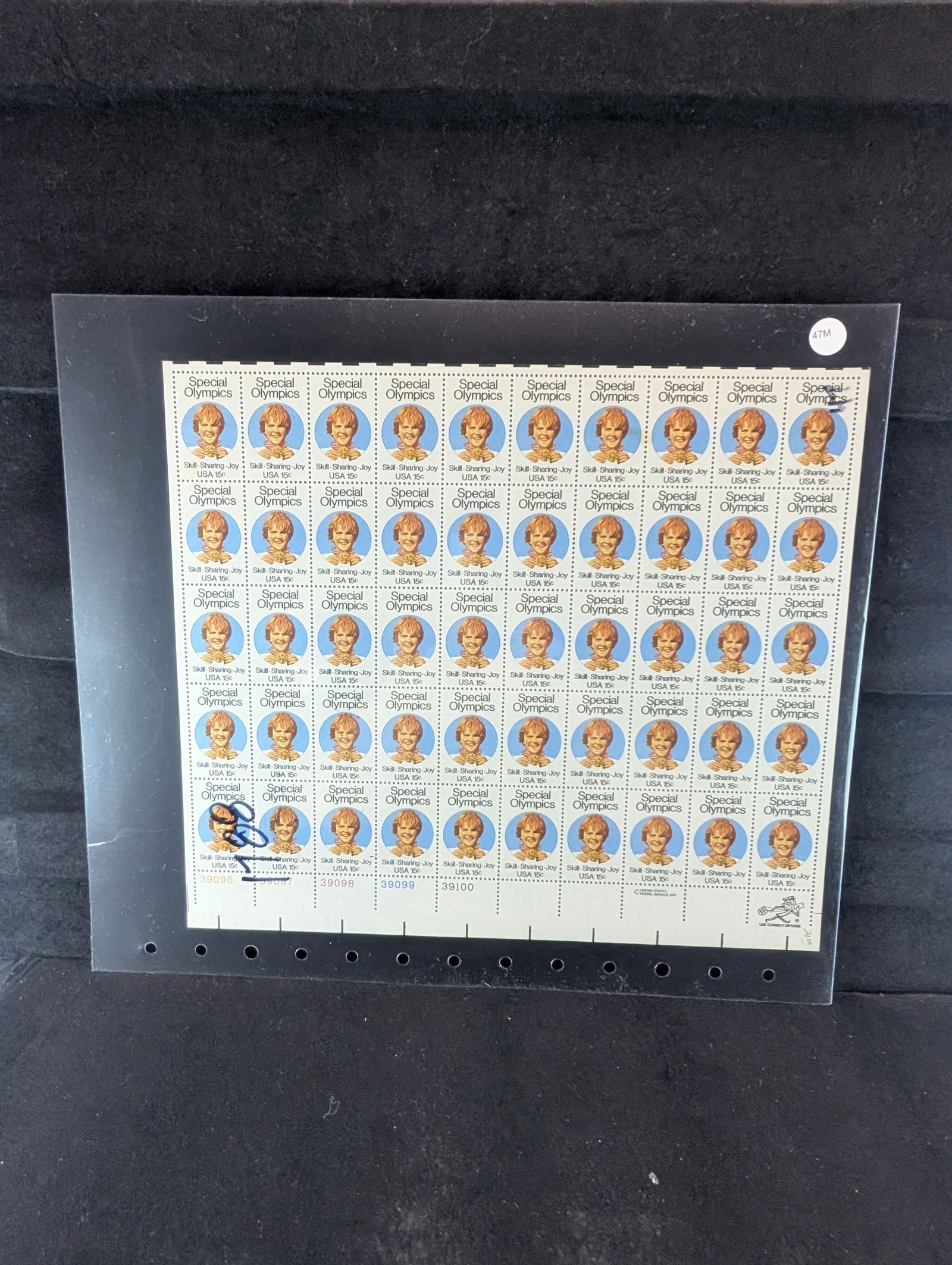 Sleeve w/1 Vintage Mint U.S. Postal Stamp Sheets (1 of 2)
