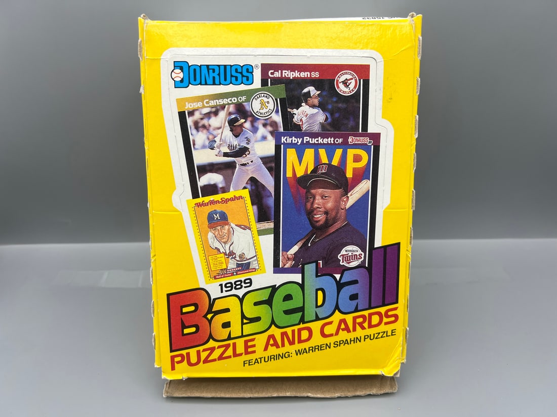 1989 Donruss Baseball Complete Wax Box - Possible Rookies of Griffey Jr, Johnson, Smoltz, Biggio, (1 of 2)