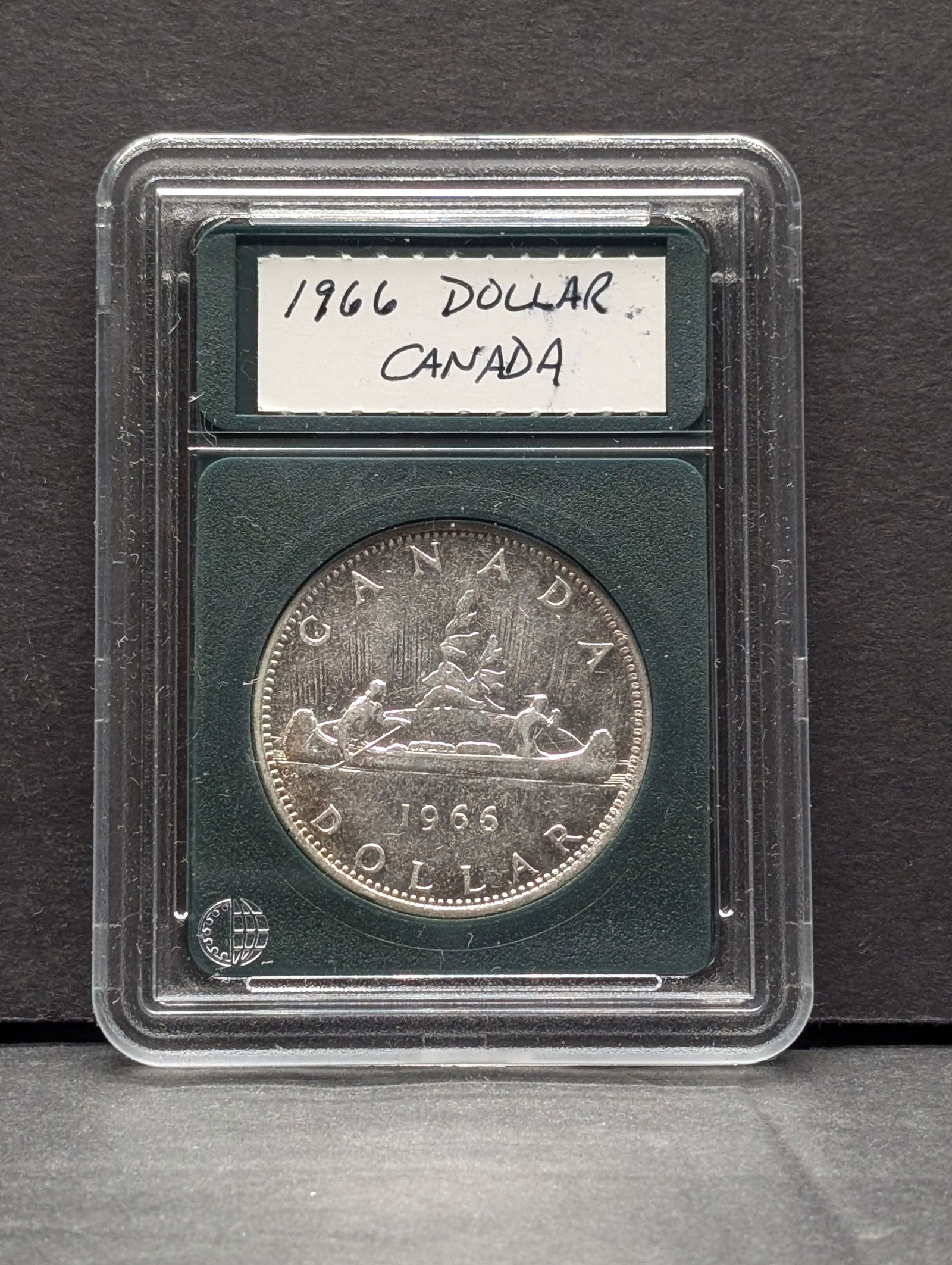 1966 Canada Silver Dollar - Slabbed - Elizabeth II 2nd Portrait (1 of 3)